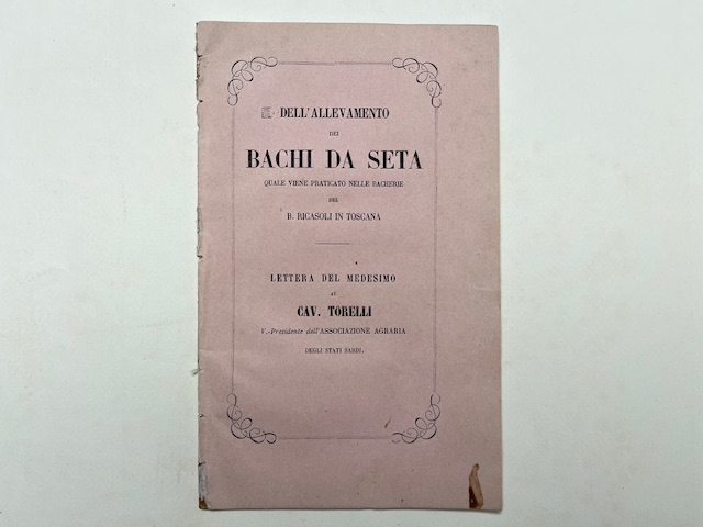 Dell'allevamento dei bachi da seta quale viene praticato nelle bacherie del B. Ricasoli in Toscana